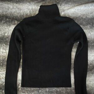 Vintage Jessica Black Turtleneck Classic Bassic Ribbed